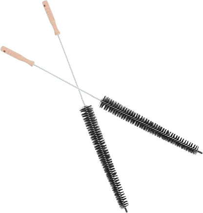 Healifty 2pcs Wooden Handle Washing Machine Cleaning Brush for Home Use Multi Angle Dryer and Pipe Cleaner with Comfortable Grip Practical Design for Thorough Maintenance