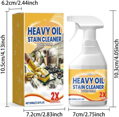 Clean Kitchen Oil Stains Spray, Kitchen Heavy Oil Cleaning Agent, Powerful Clean up Kitchen Oil Stains,Kitchen Foam Cleaner, All Purpose Cleaning Spray for Kitchens,Countertops, Ovens (1, 1pcs)
