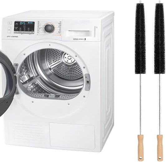 Dryer Vent Cleaner Kit, Dryer Lint Brush Vent Cleaner Lint Remover Long Flexible Refrigerator Coil Brush Clothes Dryer Lint Vent Trap Cleaner Brush 2 Pack