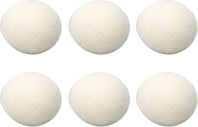 Wool Drying Balls, Premium Organic Fabric Softener, Reduce Drying Time, Reduce Static Electricity, Reusable, Wool Dryer Balls with Absorption,for Shortening Drying Time (5cm)
