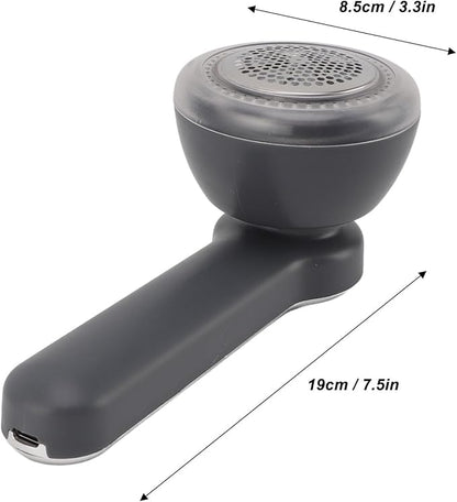 Electric Lint Remover USB Rechargeable Grey 1000mAh Low Noise Sweater Defuzzer for Home Travel Portable Fabric Shaver Fuzz Trimmer for Clothes Care