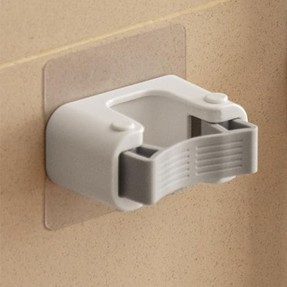 Broom Holder Wall Mount Mop and Command Broom Hanger Organizer Wall Mount Self Adhesive (Single Clip)