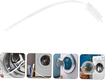 4pcs Rolling Washer Cleaning Brush Long Handle Drum Cleaner for Efficient Debris Removal Bendable Design for Reach Areas Easy Maintenance Tool for Washing Machine