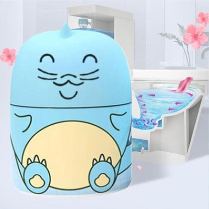 Cute Dinosaur Toilet Cleaner, 2-in-1 Cleaning & Deodorizing Toilets Tank Wonder, Crazy Clean Toilet Bowl Cleaner with Ocean, Jasmine & Peach Scents, Long-Lasting Freshness (Pink)