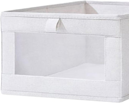 Storage Basket Collapsible Clothes Organizer, Storage Bins Laundry Basket, for Dirty Clothes Underwear Cabinet Bathroom