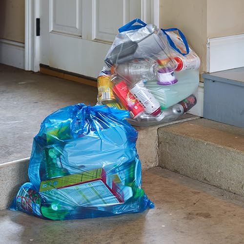 Hefty Blue Trash Bags,Blue,13 Gallon,60 Count (Pack of 6)