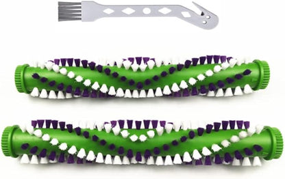 Vacuum Carpet Cleaning Brush Replacement Part Compatible Bissell ProHeat 2X Revolution Pet Pro 3432 3588F 1986 1964 19862 Roller Brush Assembly Number #1611133（2 pack green）