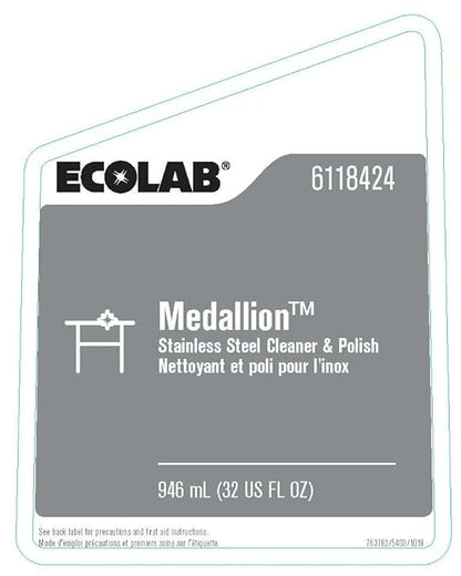 Ecolab Medallion™ Stainless Steel Cleaner & Polish
