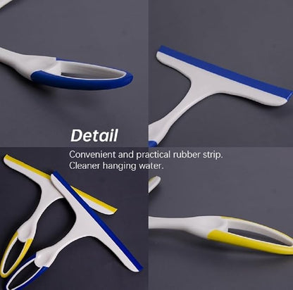 2Pcs Shower Squeegee, Squeegee for Bathroom, Glass, Shower Glass, Window, 9.8 "