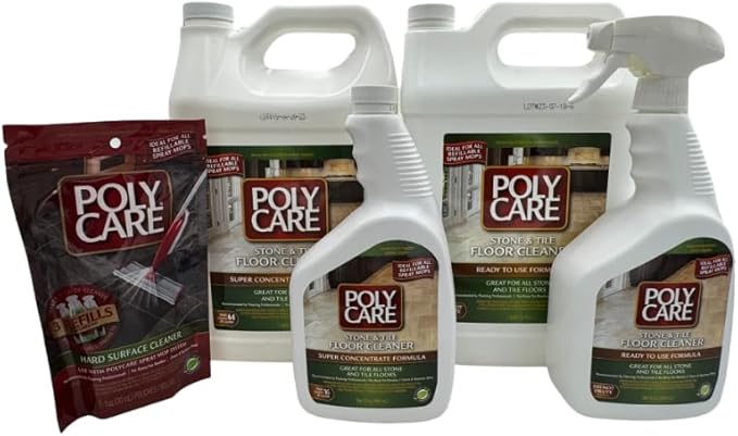 Stone & Tile Floor Cleaner Refill Spray - 32 fl oz - Fresh- Refill for Spray Mops and Spray Bottles - Residue-Free Floor Cleaning Solution for Stone & Tile or Laminate Floors