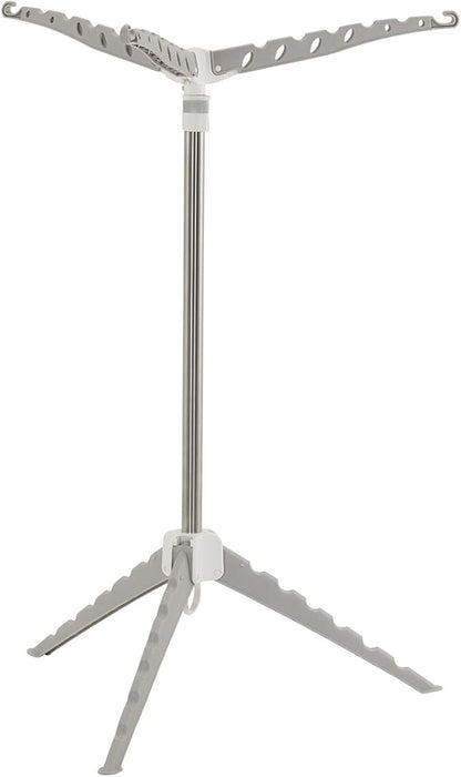 Household Essentials Grey 5006-1 Simple Indoor Tripod Clothes Drying Rack with Carrying Handle for Laundry, Small