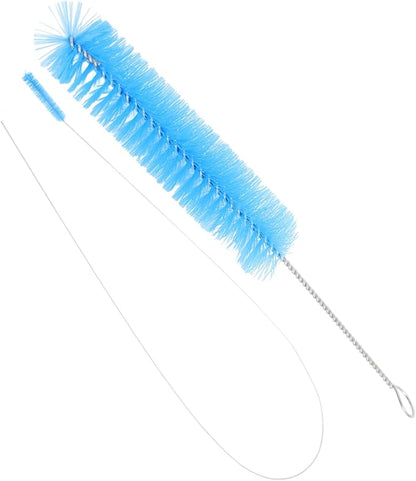 2pcs Stainless Steel Tube Cleaning Brush Set Flexible Hose Cleaner for Refrigerators and Washing Machines for Air Pump and Dryer Vent Maintenance