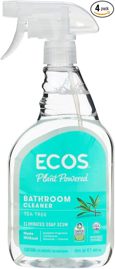 Earth Friendly Products Shower Cleaner with Tea Tree Oil FamilyValue 4Pack (22-Ounce)-Vdg-Earth