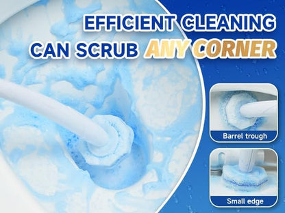100 Count Toilet Wand Refills Compatible for Clorox, 5X Cleaning Power Toilet Bowl Cleaners & High-Density Disposable Toilet Brush Scrubber - No Falling Apart, Instant Foam Cleaning