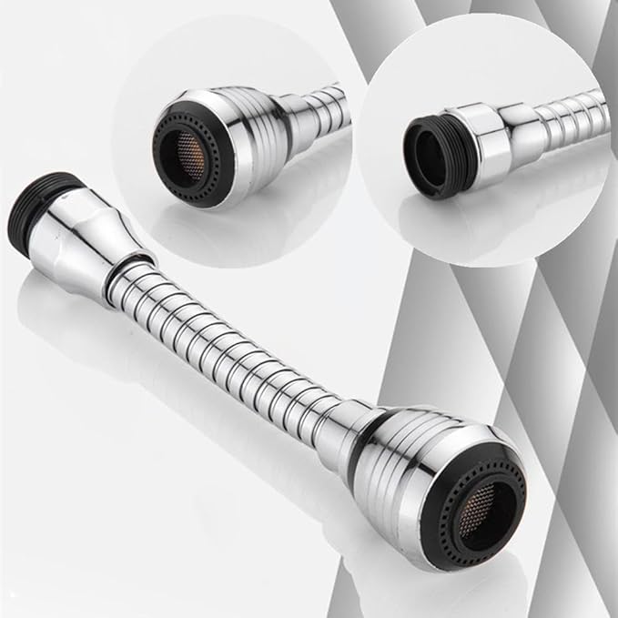 2Pcs Kitchen Faucet Extender Universal Faucet Spray Head 360° Swivel Adjustable Nozzle Spout for Bathroom Kitchen Tap Nozzle Filter Adapter