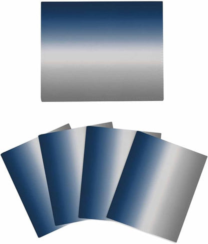 4 Pack Abstract Kitchen Dish Cloths, Blue Grey Gradient Modern Art Dishcloths for Kitchen, Reusable Paper Towels, Super Absorbent Quick Drying Washcloths Cleaning Wipes, 6x5 inch