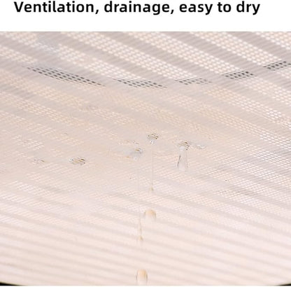 Primst Foldable Drying Fishing Net, Hanging Drying Net Rack Clothes Dry Basket with Zipper, Indoor and Outdoor Plants Dryer for Shrimp Fish Fruit Vegetables Herb (1 Layer)