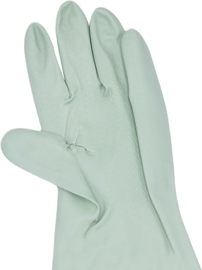 RARITYUS Household Kitchen Cleaning Gloves Waterproof Cotton Lined Dishwashing Non-Slip Long Cuff Gloves