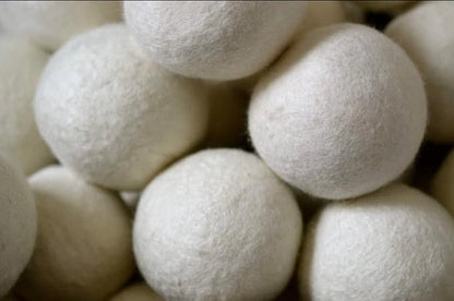 Reusable, Handmade, Natural Fabric Softner,100% Marino Wool Dryer Balls Set of 3