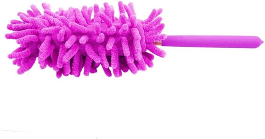 Extendable Flexible Feather Duster for Home and Office Cleaning - Purple
