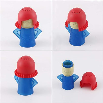 Angry Mama Microwave Oven Cleaner, Angry Mama Microwave Steam Cleaner Cleans the Crud in Minutes Using Vinegar and Water for Home Kitchen (Blue)
