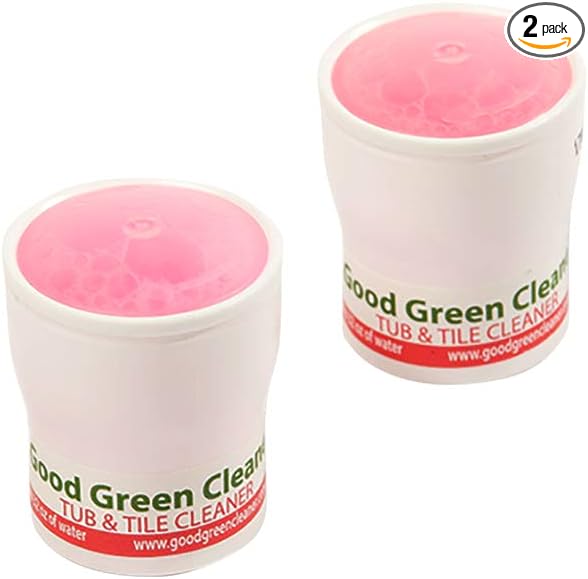 Bathroom Tub & Tile Refill Set | 2 Recyclable Refill PODs of Concentrate that works with any starter set | Makes 64 ounces of Ready to Use Cleaner