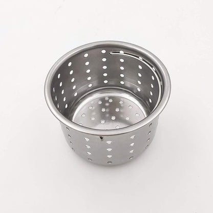 GZILA Kitchen Sink Drain Basket Only, 3-inch Basket for Kitchen Sink Strainer Replacement, Deep Cup with Handle, SUS 304 Stainless Steel