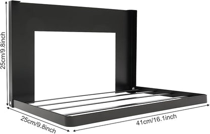 Magnetic Folding Shelf for Clothes and Towels,Clothes Drying Rack, Space-Saving Magnet Shelf Mount on Washing Machine/Fridge,Folding Rack for Laundry Room