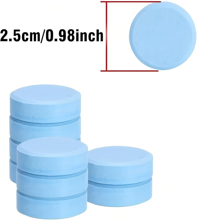 Toilet Bowl Tablets, Continuous Clean Toilet Drop In Discs, Each Tablet Provides of Protection Against Stains and Build Up, 12 Count (Pack of 1)