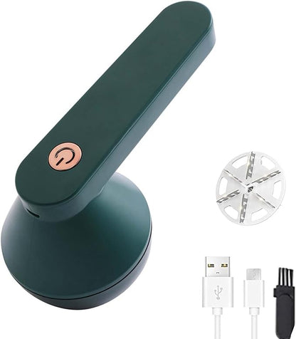 Fabric Shaver USB Rechargeable Lint Remover Electric Lint Shaver for Clothes Furniture Green Electric