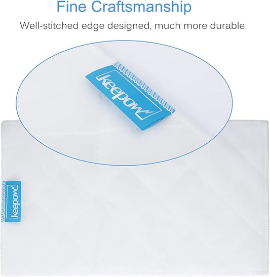 KEEPOW Steam Mop Pads Compatible with Light n Easy S3101 S7326 S3601 7688ANB 7688ANW 7618ANB 7618ANW Steam Cleaner(6 Pack)
