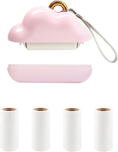 Mini Lint Roller & Lint Remover - Reusable Pet Hair Remover with Extra Sticky Refills for Clothes, Furniture | Lint Rollers for Pet Hair Extra Sticky | Portable Travel Size Lint Roller