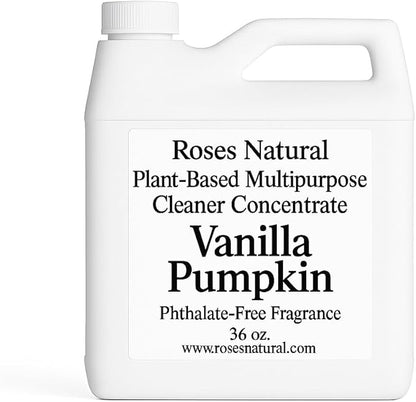 Multipurpose Cleaner Concentrate, 36 oz | Plant-Based, Non-Toxic, Biodegradable | Streak-Free Cleaning for Kitchen, Bathroom, Glass & Floors (Vanilla Pumpkin)