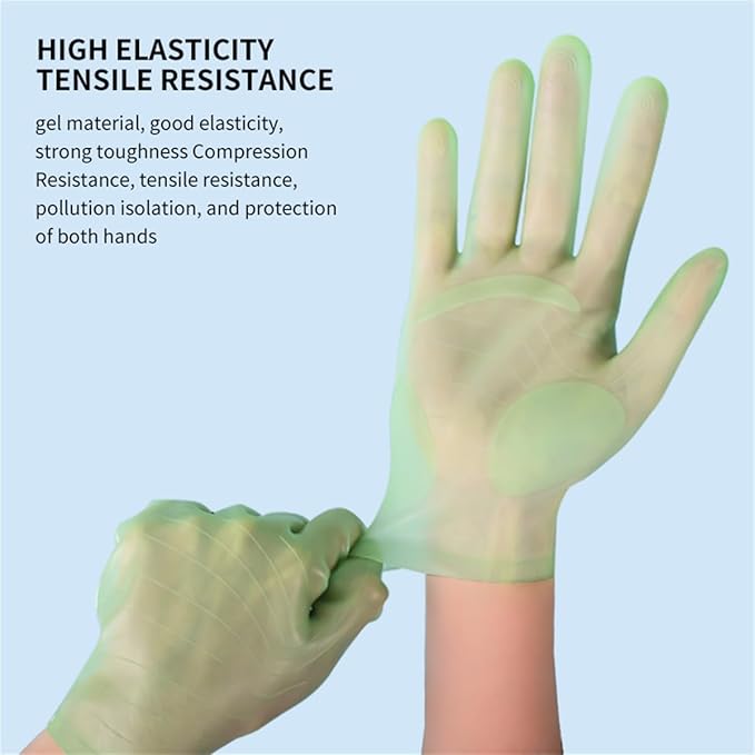 vodvob reusable silicone gloves, finger protectors for epoxy resin casting DIY crafts, household cleaning gloves