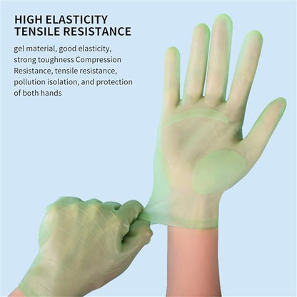 vodvob reusable silicone gloves, finger protectors for epoxy resin casting DIY crafts, household cleaning gloves