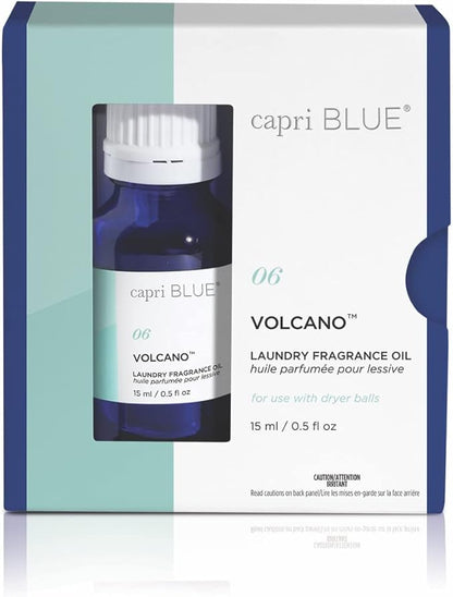 Capri Blue Volcano Laundry Fragrance Oil - Essential Oils for Wool Dryer Balls - Formulated with Grapefruit & Tangerine Essential Oils (0.5 fl oz)