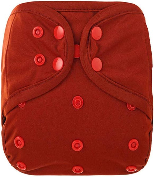 OsoCozy Newborn Reusable Cloth Diaper Covers - Adjustable Snap Fit & Double Leg Gussets for Baby Boys & Girls from 6-12 Pounds. Use with Prefold, Flat or Fitted Cloth Diapers or Snap-in Inserts