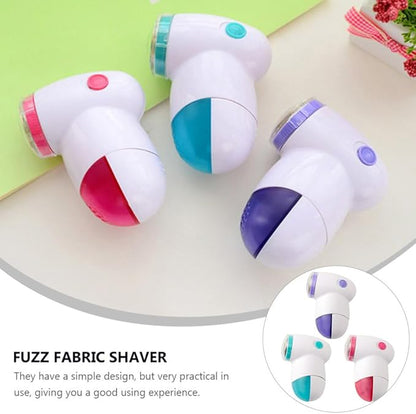 Hemoton Mini Clothes Lint Remover Shaver 3 Pack Portable Fabric Hair Ball Trimmers for Sweaters Jackets Pills Fuzz Removal 3.93X2.95X1.96In