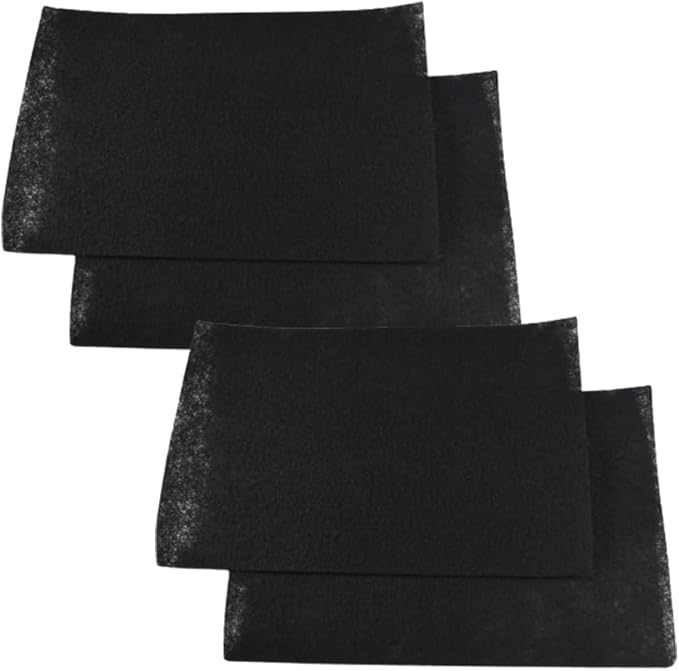 HQRP 4-Pack Activated Charcoal Filters Compatible with Kitchen Aid and Whirlpool Over the Range Microwave Hood Models W11213882 Replacement Air Filters for Microwave Oven