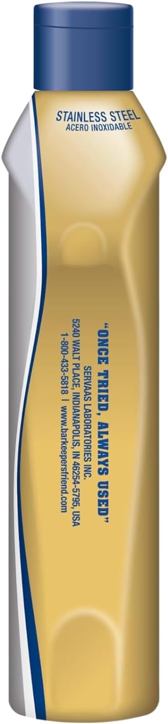 Campester Soft Surface Cleanser 13 oz with 2 Multipurpose Scrubbers – Bleach-Free Multi-Surface Rust, Stain & Mineral Deposit Remover for Kitchen, Bathroom & Cookware