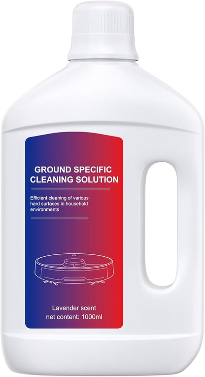 Lavender Floor Cleaning Solution 1L Compatible with Dreame Wet & Dry Vacuum and Robot， Residue & Streak Free,Suitable for All Robot Vacuum Cleaners and Wireless Wet Dry Dual-Use Vacuum Cleaners