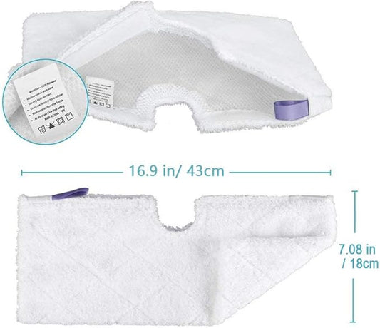 3pcs Euro-Pro Cleaning Mop Pads Replacement Double-Sided XL Microfiber Cleaning Pads for Shark Pocket Steam Mop XLT3501 (Extra Large)