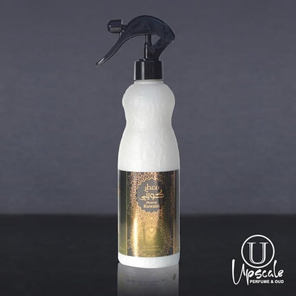 Almas Perfumes Kuwaiti Air Freshener - 480 ML 16.9FL.OZ of Fabric spray - Natural Aged Oud Scent - Odor Fighting Room Spray - long lasting Aroma for home