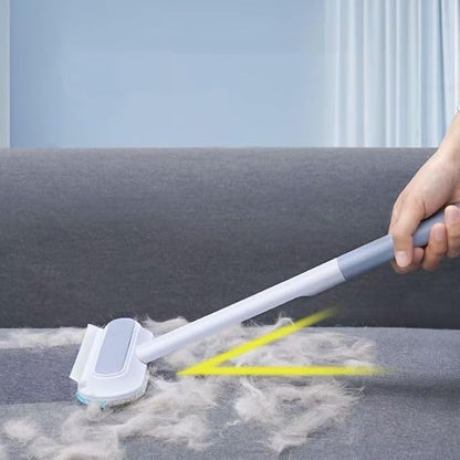 Carpet Rake for Pet Hair Removal Matted Carpet Blackboard Window Screen Cleaning Brush Set, Long Handle Pet Furs Dog Cat Hairs Remover Couch Lint Brush Set, Dog Hair Broom 4 in 1, 24.45" Washable