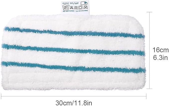 5 Pack Washable Microfiber Steam-Mop Cleaning Pads Compatible with All Black+Decker Steam Mops, SM1600, SM1610, SM1620, SM1630, SMH1621, HSMC1300FX, HSMC1321, HSMC1361SG
