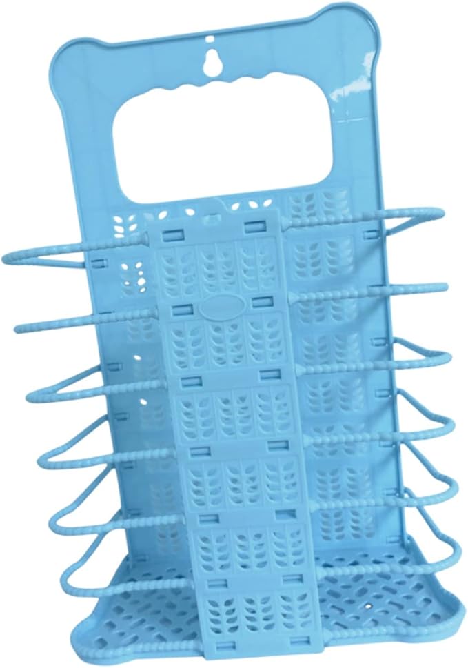 Foldable Laundry Hamper with Handle Large Capacity Clothes Basket Organizer for Bathroom Bedroom Nursery Wall Mountable Storage Space Saving Dirty Clothes Basket