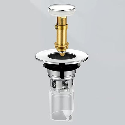 Press Bounce Basin Pop-up Drain Filter Bathroom Shower Sink Filter Plugs Hair Extension Bath Plugs Kitchen Accessories Drain Plugs