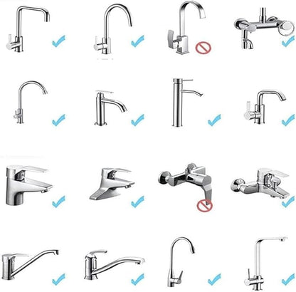 2PCS 360 Degree Swivel Faucet Aerator Deluxe Water Saving Faucet Sprayer Water Saving Bubbler Pressurized Faucet Filter Kitchen Accessories (360 Degree, Count, 2)