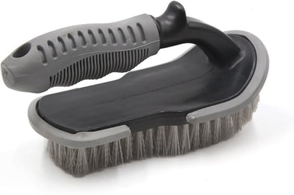 uxcell a17032400ux1049 1 Pack Plastic Handle Carpet Mat Chair Scrubbing Cleaning Brush for Home Car