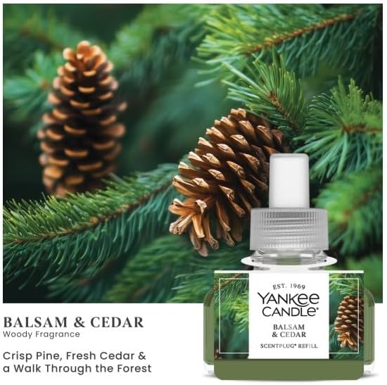 Yankee Candle Balsam & Cedar ScentPlug Refills (Pack of 6)